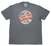 Gas Monkey Garage GMG Circle Logo Short Sleeve Gray T-Shirt for Men